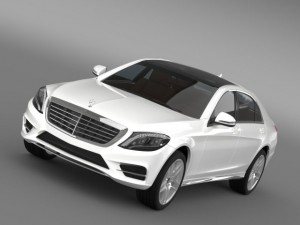 mercedes benz s 300 bluetec hybrid w222 2013 3D Модель