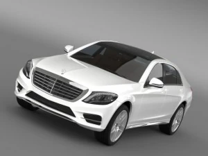 mercedes benz s 300 bluetec hybrid w222 2013 3D Model