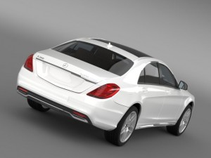 mercedes benz s 300 bluetec hybrid w222 2013 3D Model