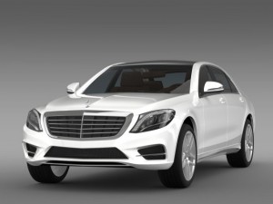 mercedes benz s 300 bluetec hybrid w222 2013 3D Model