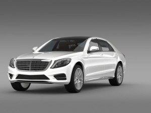 mercedes benz s 300 bluetec hybrid w222 2013 3D Model