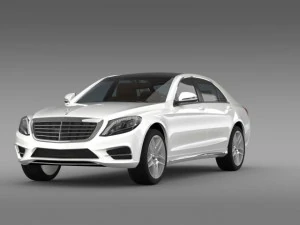 mercedes benz s 300 bluetec hybrid w222 2013 3D Model