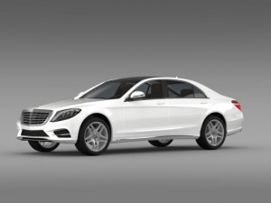mercedes benz s 300 bluetec hybrid w222 2013 3D Model