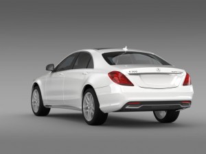 mercedes benz s 300 bluetec hybrid w222 2013 3D Model