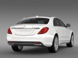 mercedes benz s 300 bluetec hybrid w222 2013 3D Model