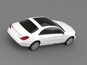 mercedes benz s 300 bluetec hybrid w222 2013 3D Model