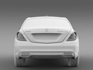 mercedes benz s 300 bluetec hybrid w222 2013 3D Model