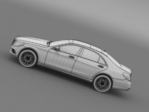 mercedes benz s 300 bluetec hybrid w222 2013 3D Model