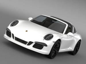 porsche 911 targa 4 gts 991 2015 3D Model