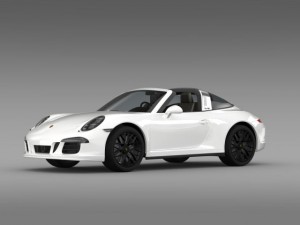 porsche 911 targa 4 gts 991 2015 3D 模型
