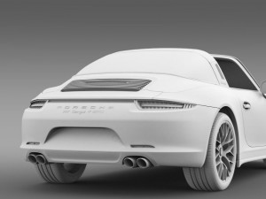 porsche 911 targa 4 gts 991 2015 3D 模型