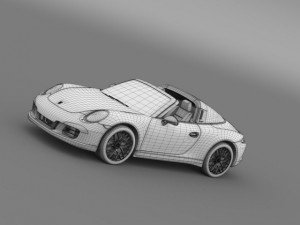 porsche 911 targa 4 gts 991 2015 3D 模型