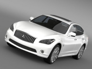 mitsubishi proudia hybrid by51 3D Model
