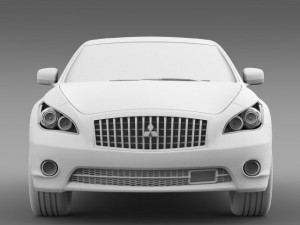mitsubishi proudia hybrid by51 3D Model