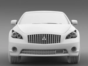 mitsubishi proudia hybrid by51 3D Model