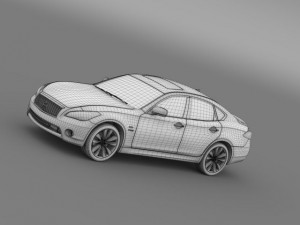 mitsubishi proudia hybrid by51 3D Model