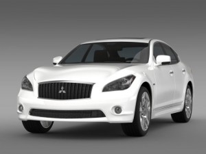 mitsubishi proudia by51 3D Modell