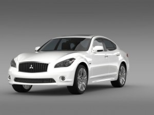 mitsubishi proudia by51 3D Modell