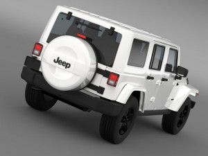 jeep wrangler unlimited x 2015 Modelo 3D