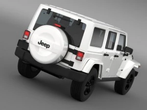 jeep wrangler unlimited x 2015 3D Model