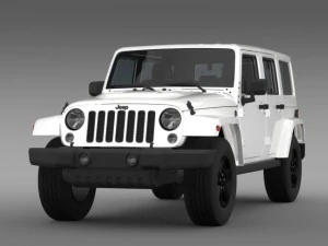 jeep wrangler unlimited x 2015 3D Model