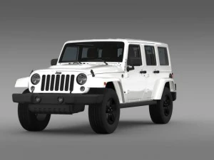 jeep wrangler unlimited x 2015 3D Model
