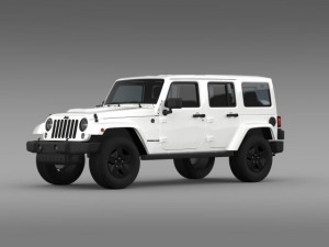 jeep wrangler unlimited x 2015 Modelo 3D