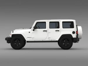 jeep wrangler unlimited x 2015 3D Model