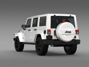 jeep wrangler unlimited x 2015 Modelo 3D
