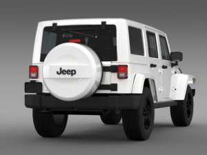 jeep wrangler unlimited x 2015 Modelo 3D