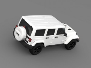 jeep wrangler unlimited x 2015 Modelo 3D