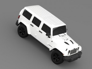 jeep wrangler unlimited x 2015 Modelo 3D