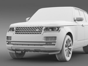 landrover rangerover hse td6 2015 Modello 3D