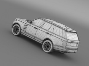 landrover rangerover hse td6 2015 Modello 3D