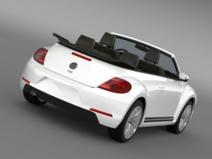 vw beetle tdi cabrio 2014 3D Модель