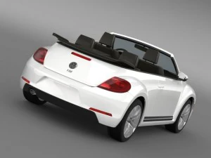 vw beetle tdi cabrio 2014 3D Model