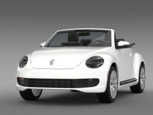 vw beetle tdi cabrio 2014 3D Model