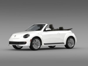 vw beetle tdi cabrio 2014 3D Модель