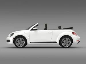 vw beetle tdi cabrio 2014 3D Model
