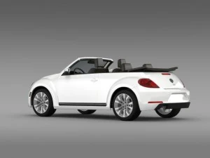 vw beetle tdi cabrio 2014 3D Model
