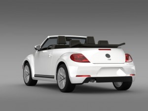 vw beetle tdi cabrio 2014 3D Модель
