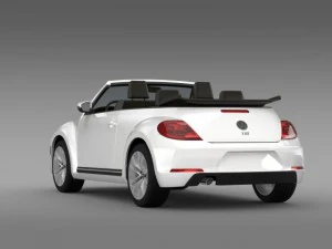 vw beetle tdi cabrio 2014 3D Model