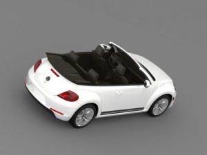 vw beetle tdi cabrio 2014 3D Модель