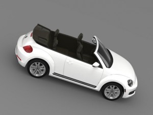 vw beetle tdi cabrio 2014 3D Модель