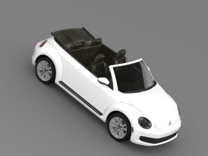 vw beetle tdi cabrio 2014 3D Модель