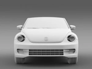 vw beetle tdi cabrio 2014 3D Model