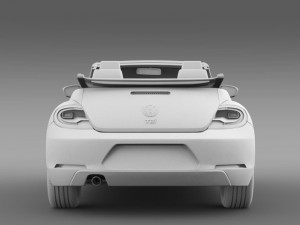 vw beetle tdi cabrio 2014 3D Модель