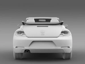 vw beetle tdi cabrio 2014 3D Model