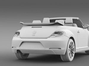 vw beetle tdi cabrio 2014 3D Модель