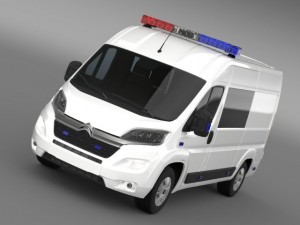 citroen relay police 2015 Modello 3D